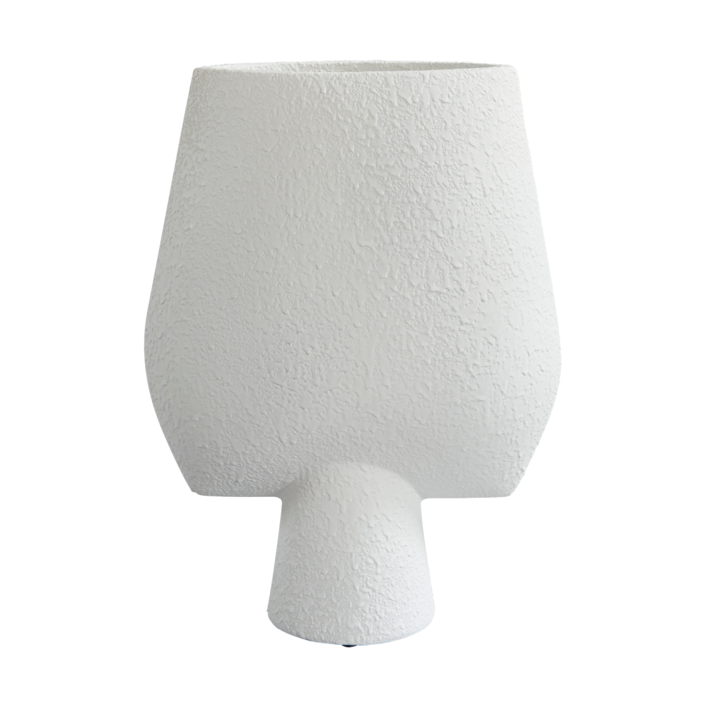 Sphere vas Square Big Ø33 cm, White
