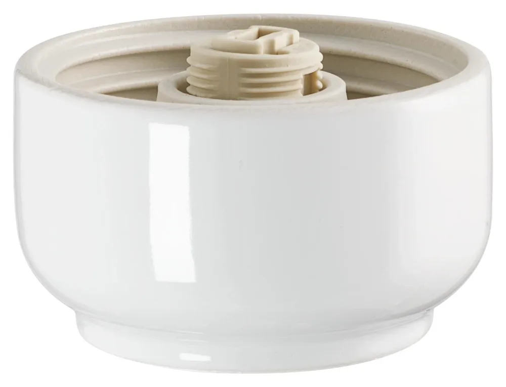 Ifö OHM 100 Armatursockel rak, IP44, E27 Vit