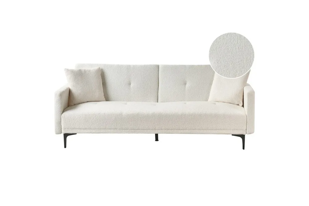 Bäddsoffa Lucan Vit, Svart