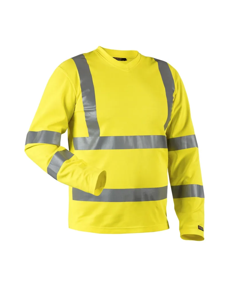 Blåkläder 338110703300S T-shirt med lång ärm, varselgul, UV-skyddad Stl S