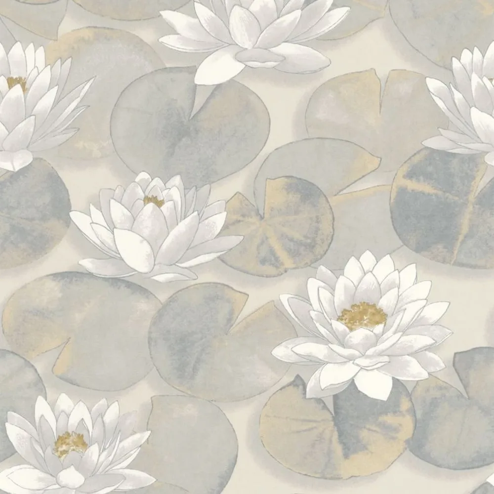 Gardens Nymphea Beige Lin Gadn87631068 Tapet | Stuvbutiken