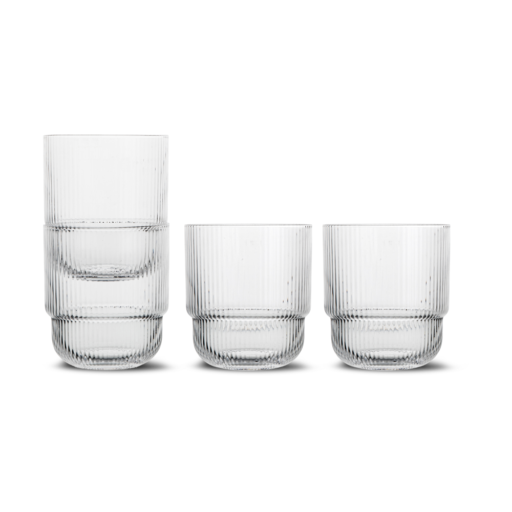 Sagaform blanka vattenglas 4-pack, Klar