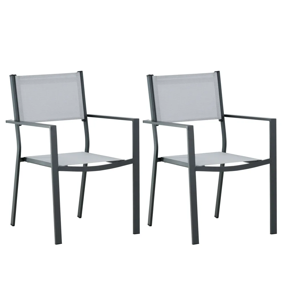 Venture Home Copacabana 4231-400 Karmstol 2-pack Vit/Grå - Bild 2