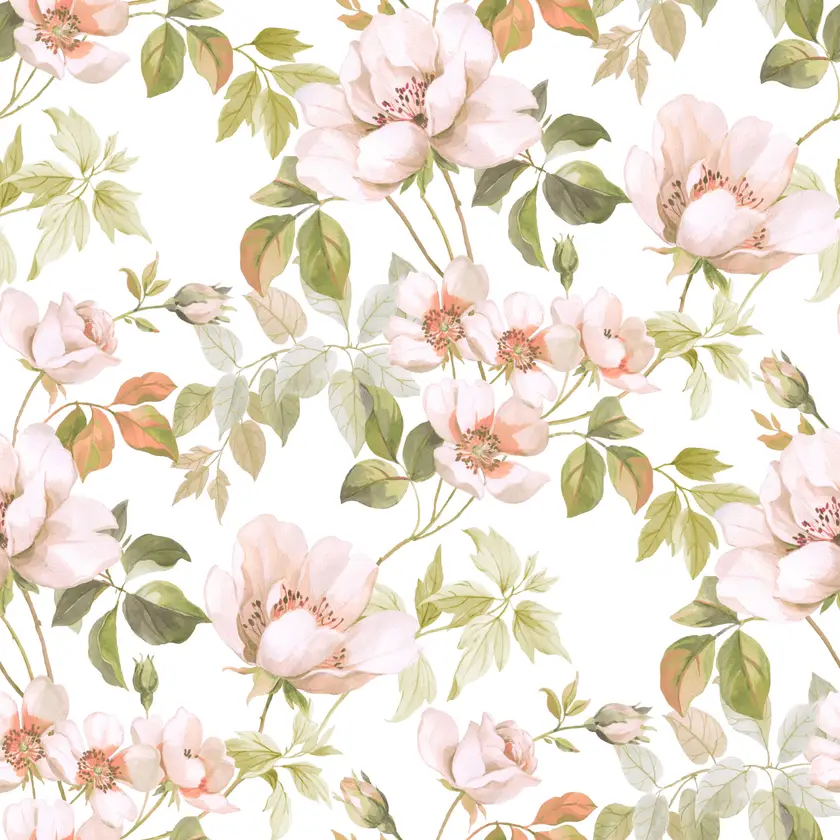 Casadeco - Sous Les Rosiers Rose Blush