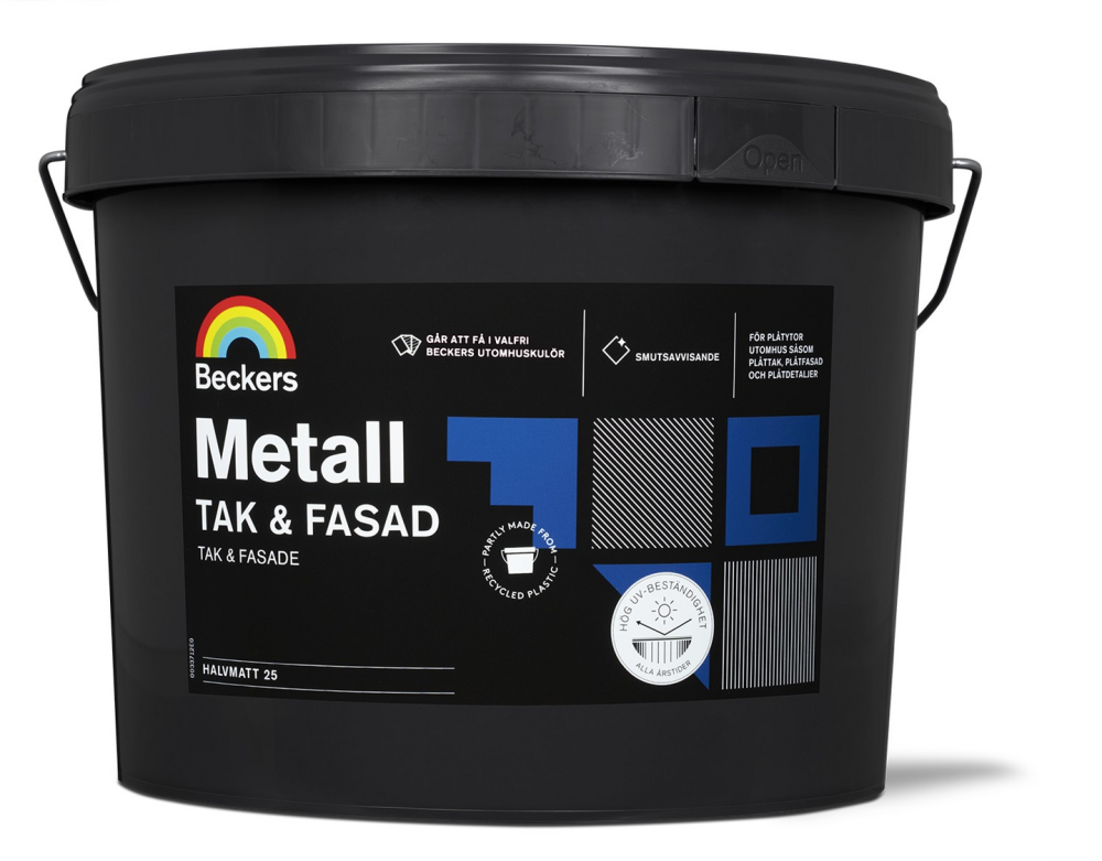 METALL BECKERS TAK&FASAD SVART 10L