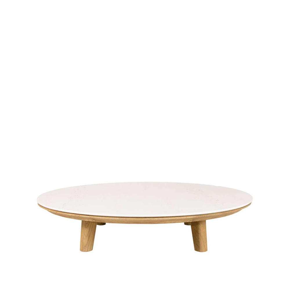 Aspect soffbord, Travertin-teak
