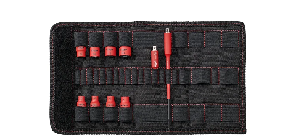Wiha TorqueVario-S 43466 Hylssats 11 delar, 1/4", 1000 V