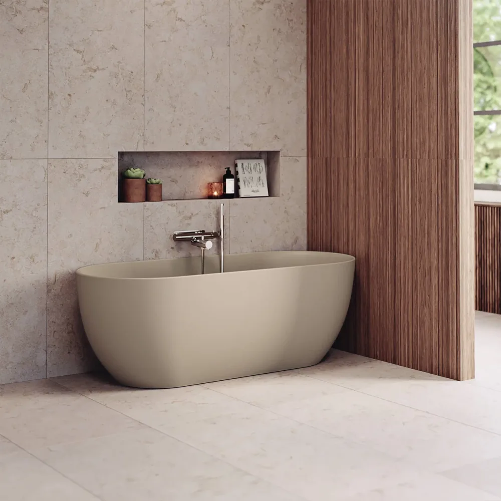 Dubbelbadkar Aspholmen 175cm Sand | Stuvbutiken
