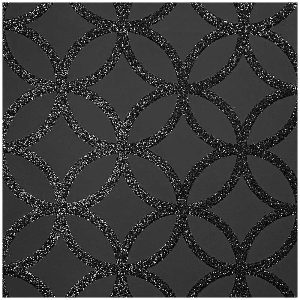 Fantasia III Sequin Geo Black 921708 Svart Tapet | Stuvbutiken - Bild 2