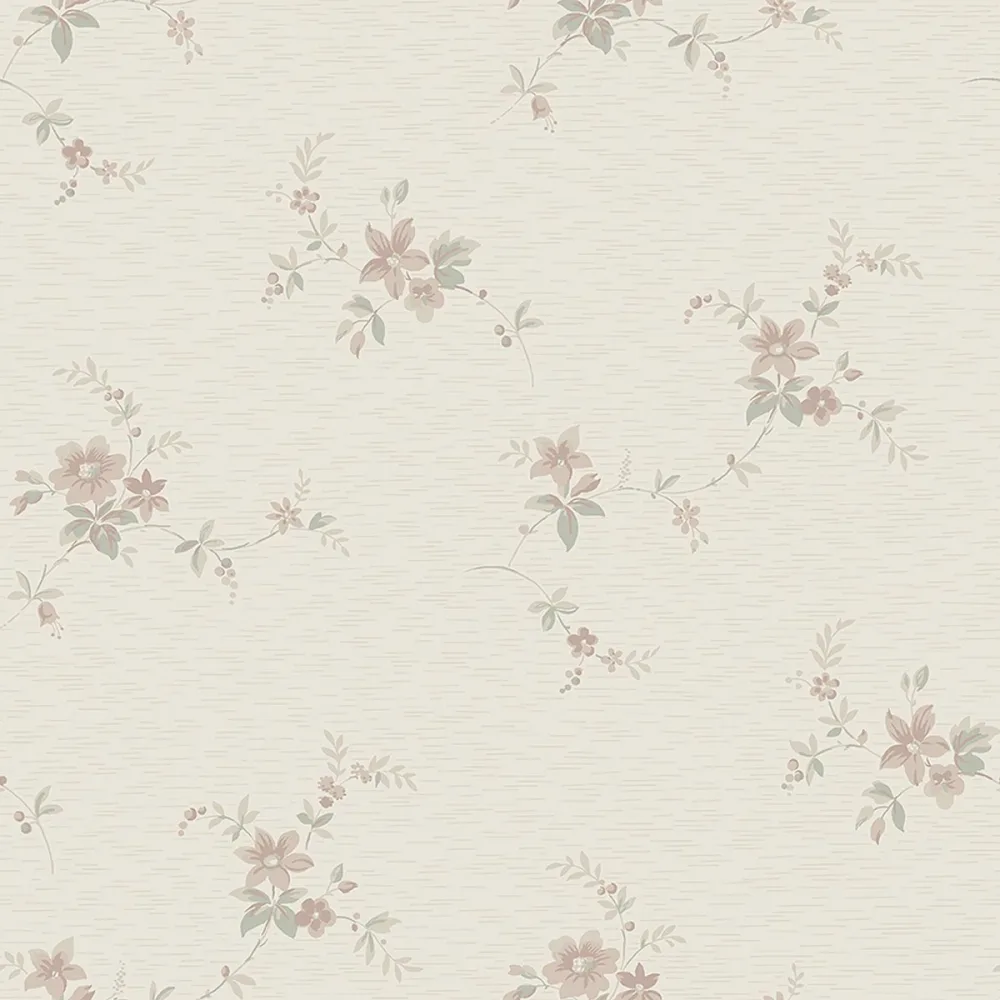 Tapet Timeless Traditions Saga 3290 Rosa Blommig