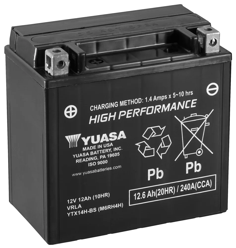 Yuasa YTX14H-BS Startbatteri 12V, 12,6 Ah