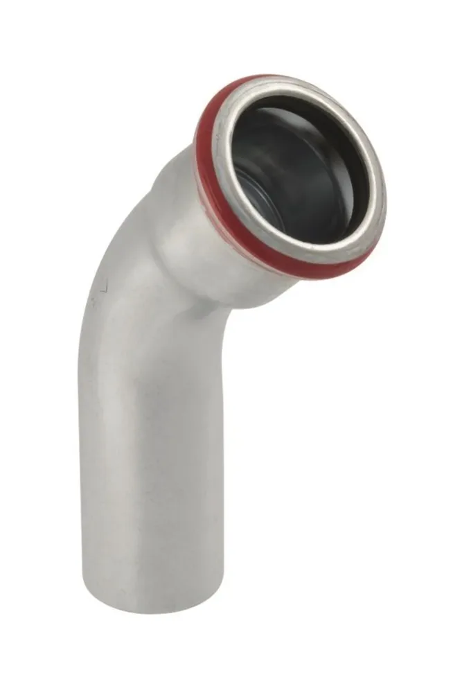 Geberit 1551093 Böj 45°, 1 muff, pressmuff x spetsände 15 x 15 mm