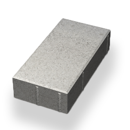 MARKPLATTA BENDERS SIENA SLÄT FASAD 80, GRÅ L 350X175X80MM