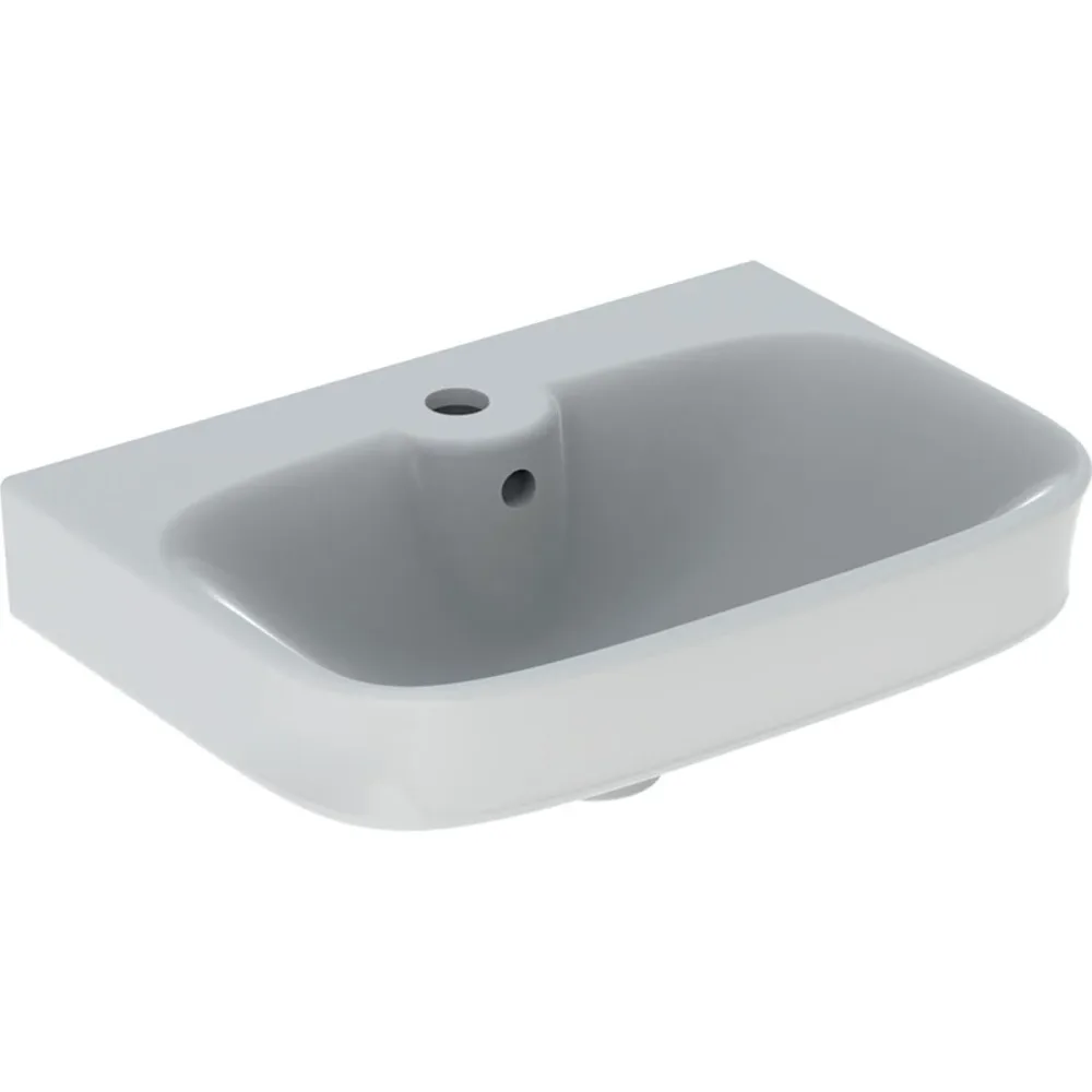 Ifö Vinta Square Tvättställ blandarhål mitten, vit B=56 cm, T=44 cm