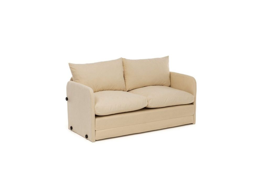 2-sits bäddsoffa Rubby (148 x 70 x 66 cm) Grädde