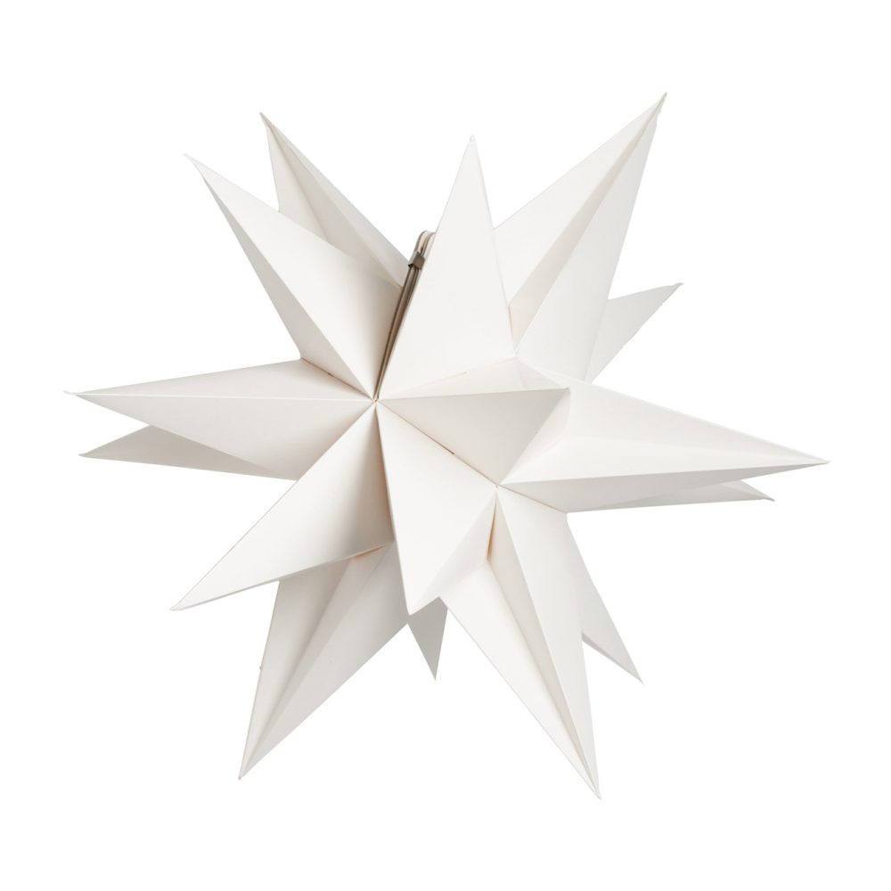 Sputnik adventsstjärna kompakt Ø60 cm, Vit