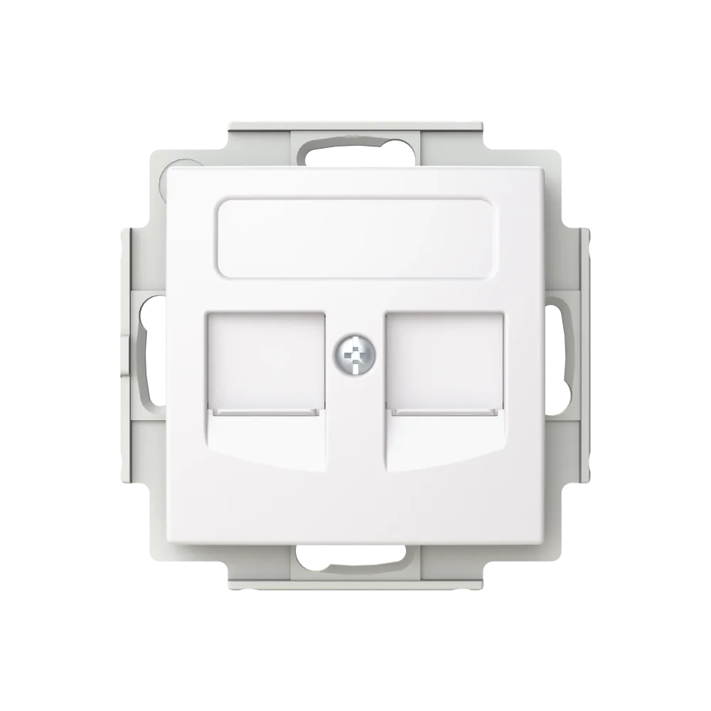 ABB Saga FOT5030-916 Datauttag för två Systimax RJ45-kontakter
