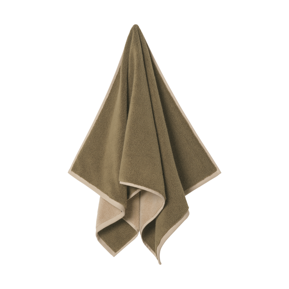 Ekko handduk, Olive-cashmere, 50x100 cm