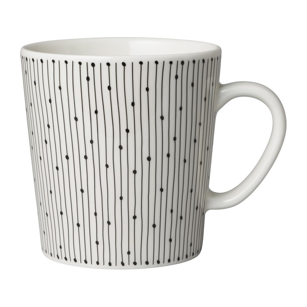 Mainio Sarastus mugg 30 cl, Svart-vit