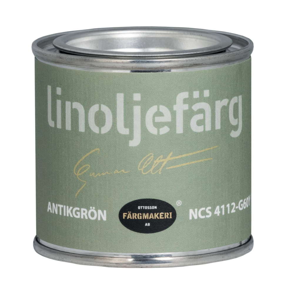 LINOLJEFÄRG OTTOSSON FÄRGMAKERI ANTIKGRÖN 0,1L