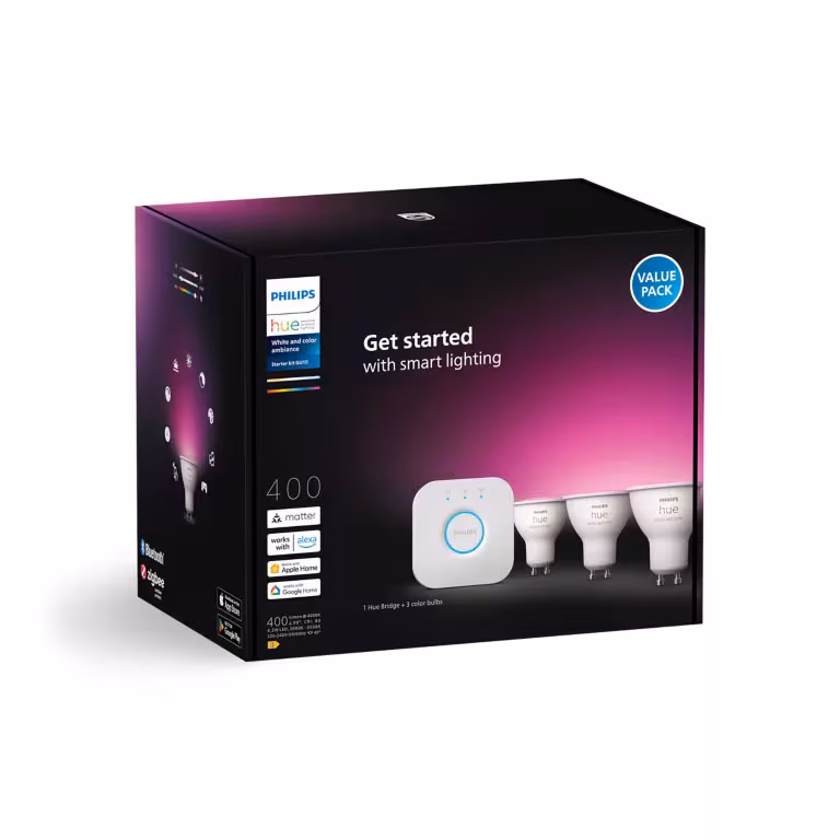 Kjøp Philips Hue LED-lyskit HUE, WCA, GU10, 4,2W