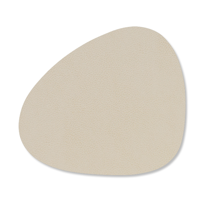 Serene glasunderlägg curve 11x13 cm, Cream