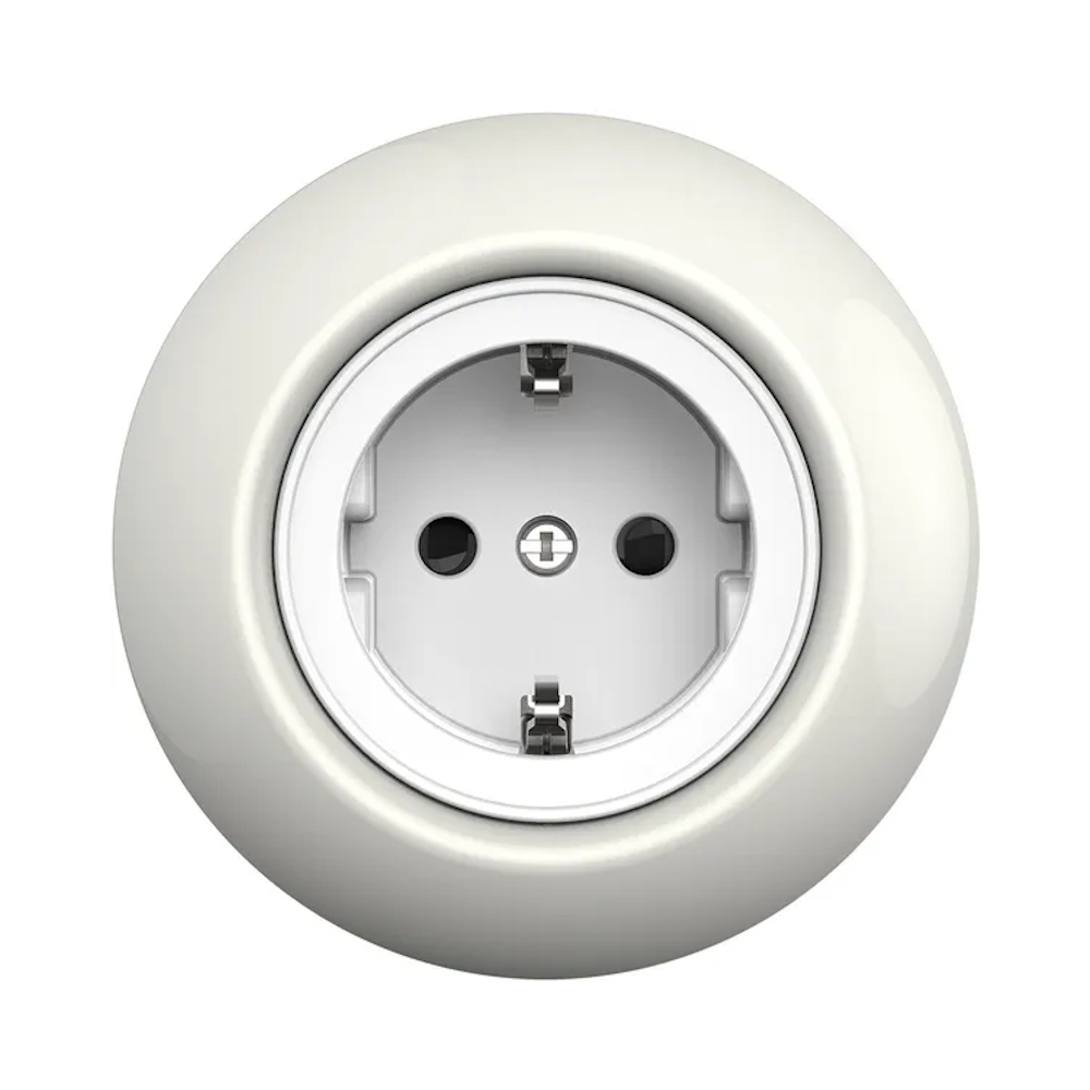 Schneider Electric Renova Vägguttag 2Poler+Jord | Hög Kvalitet