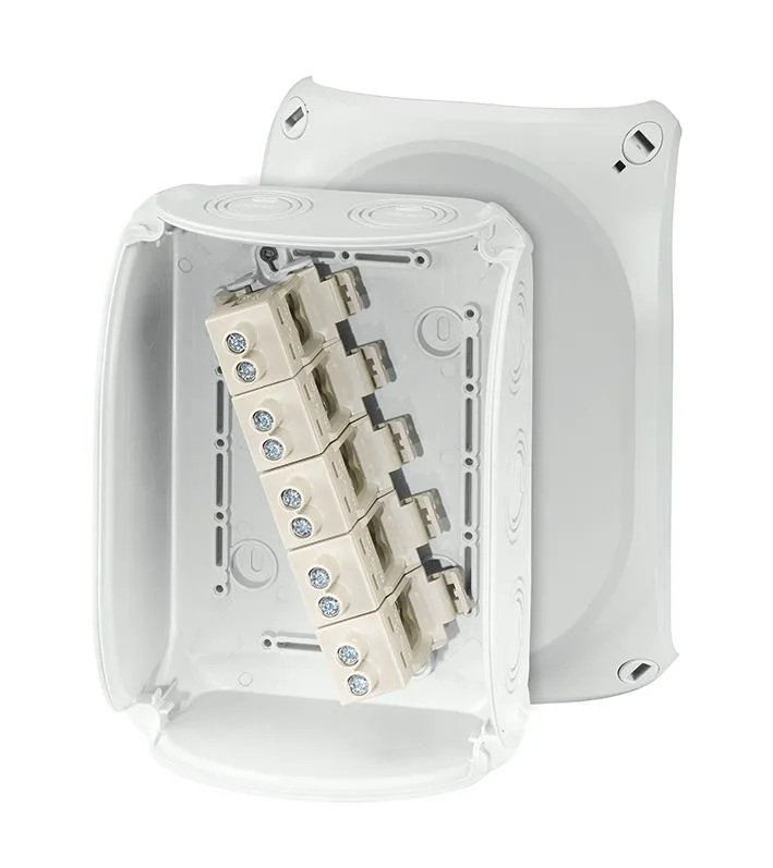 Hensel KF 3535 G Kopplingsdosa grå, IP66, glasfiber, 16-50 mm² 35 mm², 225x295 mm