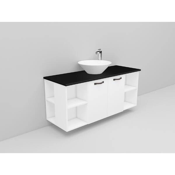 Badrumsmöbel Flexline Modell 150 120cm, Vit, Slät | Stuvbutiken - Bild 2