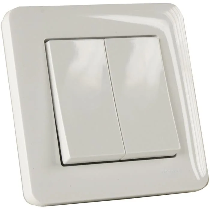 Schneider Electric Exxact Strömbrytare infälld, vit 3x1-pol - Bild 2