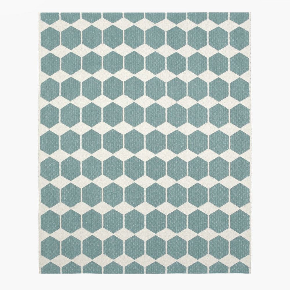 Anna matta stor aqua (turkos), 150 x 200 cm