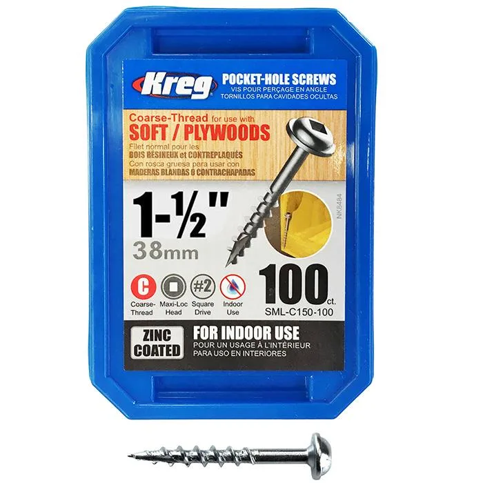 Kreg SML-C150-500 Skruv 38 mm 500-pack