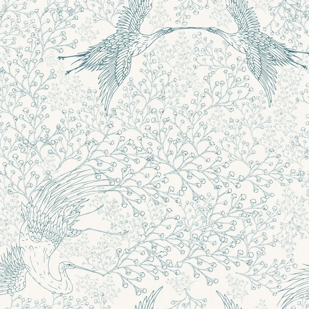 Oriental Sense Garzas 35840 Grön Tapet | Stuvbutiken
