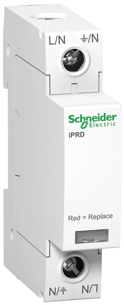 Schneider Electric A9L20100 Överspänningsskydd mot indirekta nedslag, iPRD 20/20R 1 ledare, utan kontakt