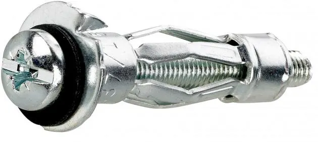 FIXX 1507740 Metallexpander M6, trippel, med skruv Greppområde 32-45 mm, 30-pack