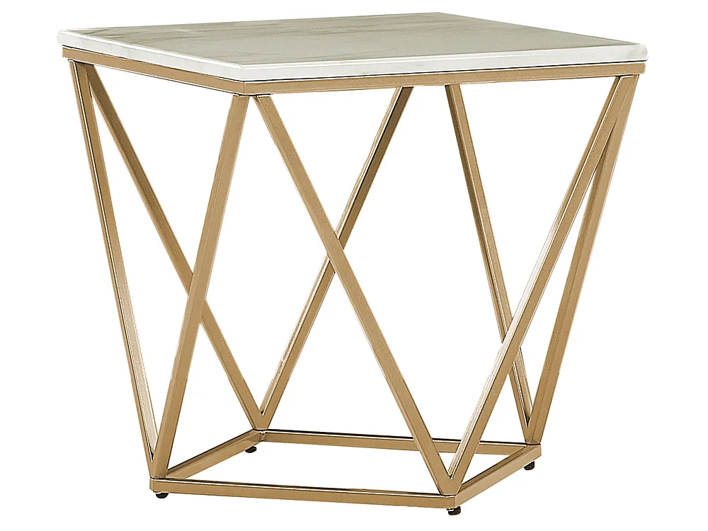 Sidobord MALIBU Beige marmor