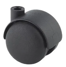 Tente T50F/8SV Möbelhjul 50 mm, svart, nylon Broms