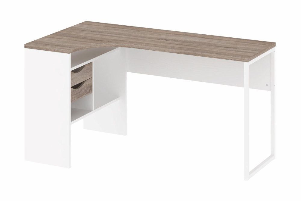 Function Plus Hörnskrivbord 145 cm med Förvaring Lådor + Hyl