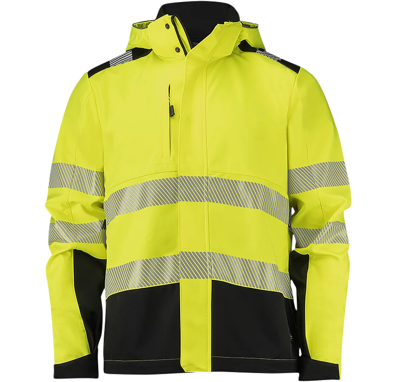 Texstar FJ87120990210 Softshelljacka Hi-Vis gul/svart Hi-Vis gul/svart