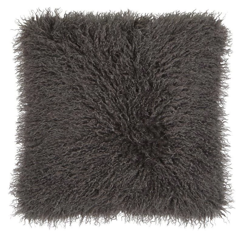 Kuddfodral Curly Grå, 48x48cm