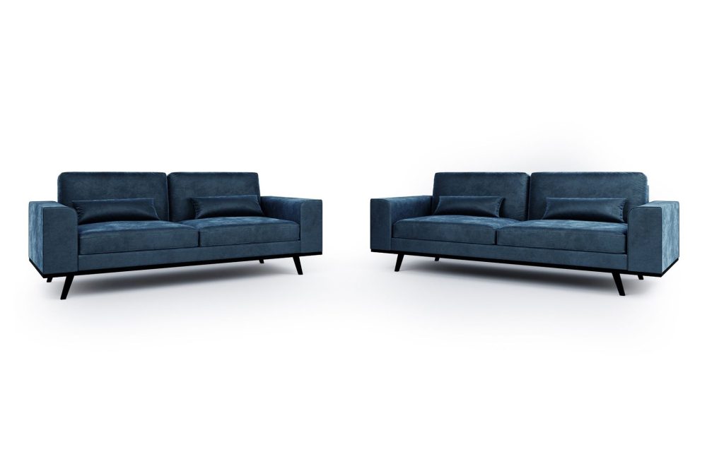 Copenhagen Soffgrupp 3-sits + 2-sits Sammetssoffa