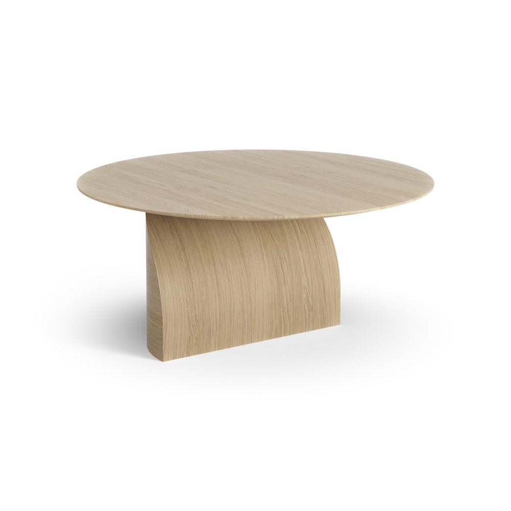 Savoa soffbord H40 cm, Ek lackad