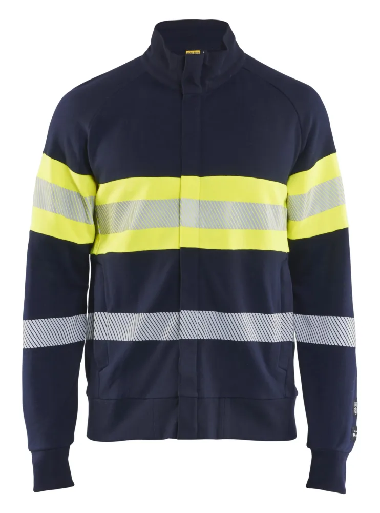 Blåkläder 346217628933XXL Tröja varsel, marinblå/gul, flamskydd XXL - Bild 2