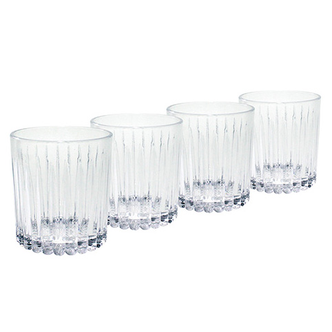 Relief whiskyglas 31 cl 4-pack, Klar
