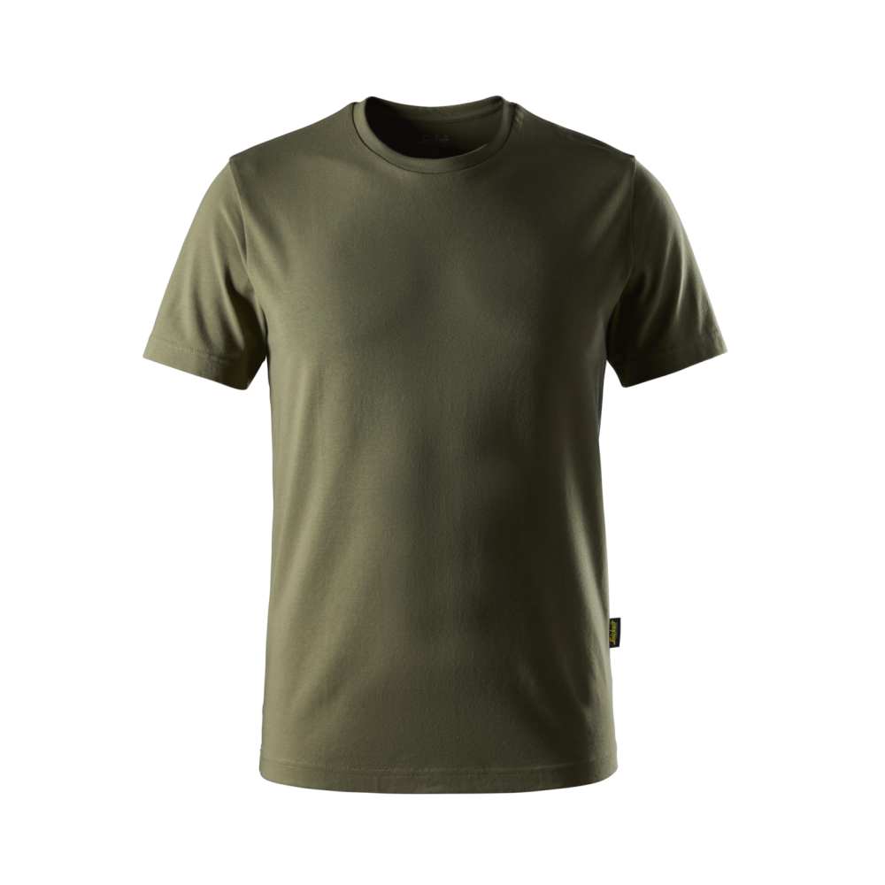 T-SHIRT SLIM FIT KHAKIGRÖN STL XL