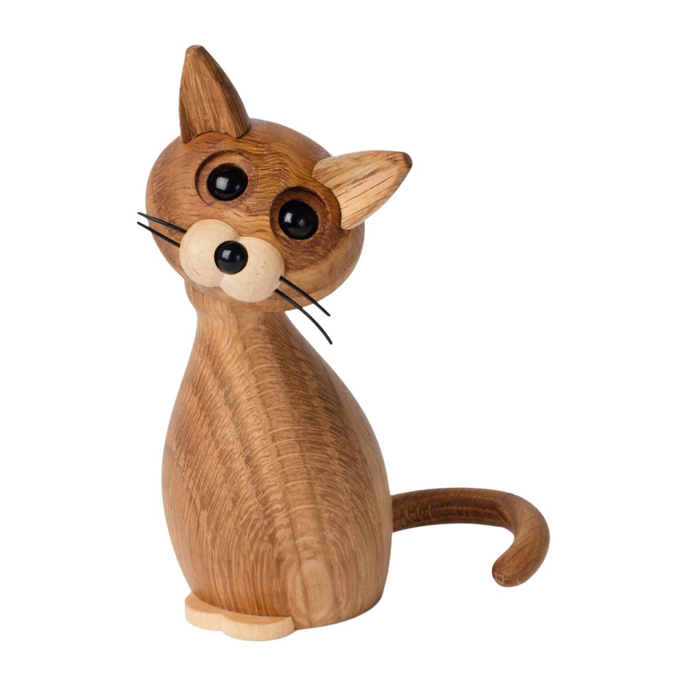 Lucky katt dekoration 15,9 cm, Ek