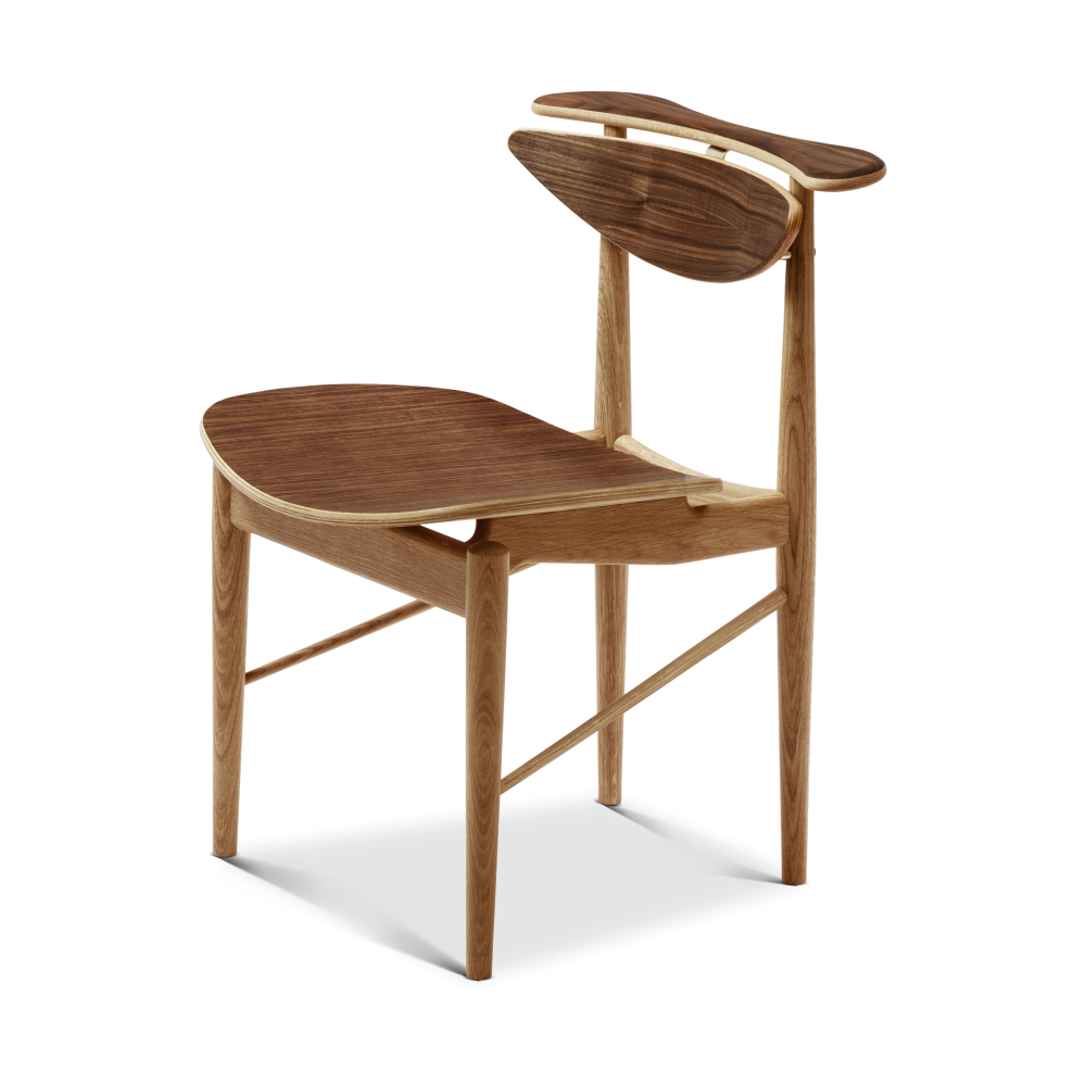 Reading Chair stol veneer seat, valnöt/ek