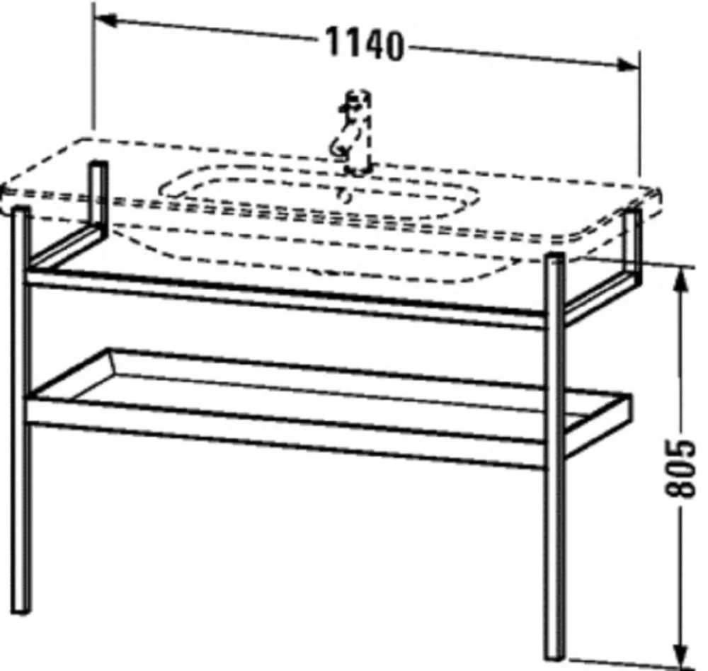 Duravit Durastyle DS988301876 Benställning trä Vit/Ek