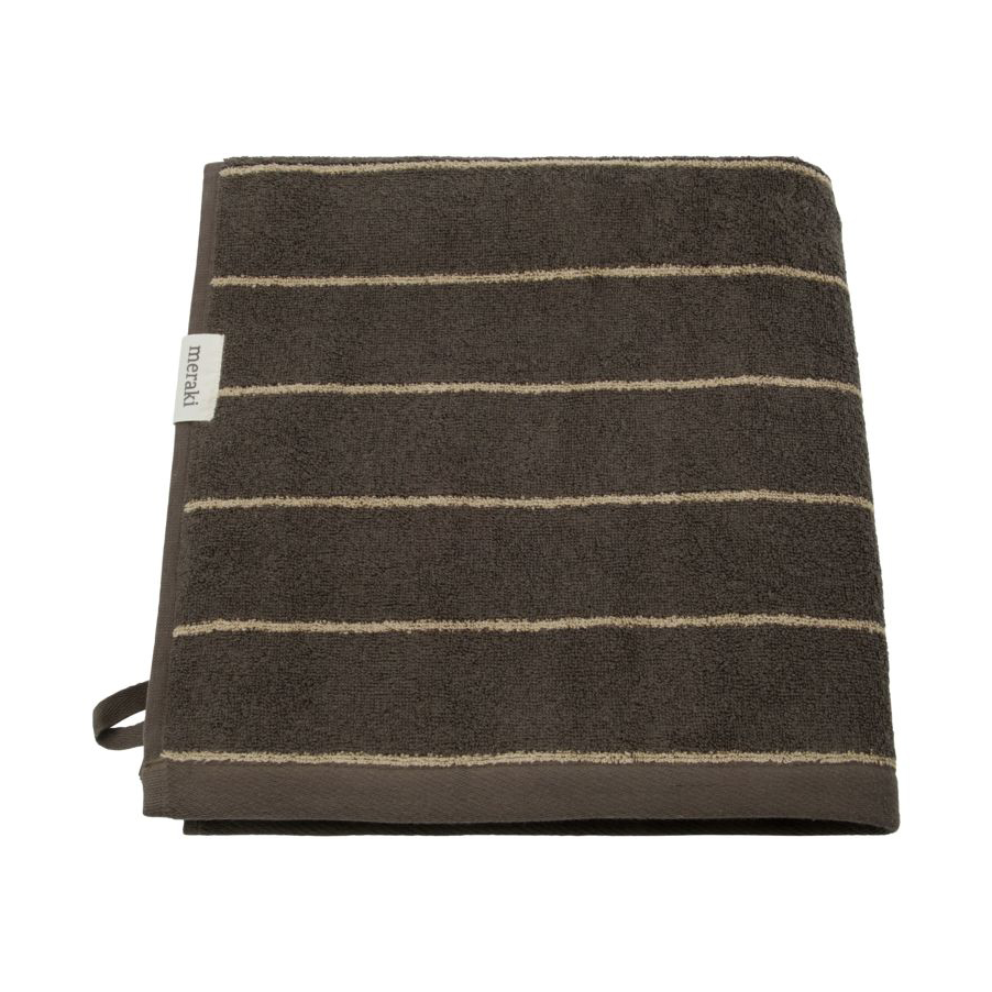 Stripe handduk 70x140 cm, Army