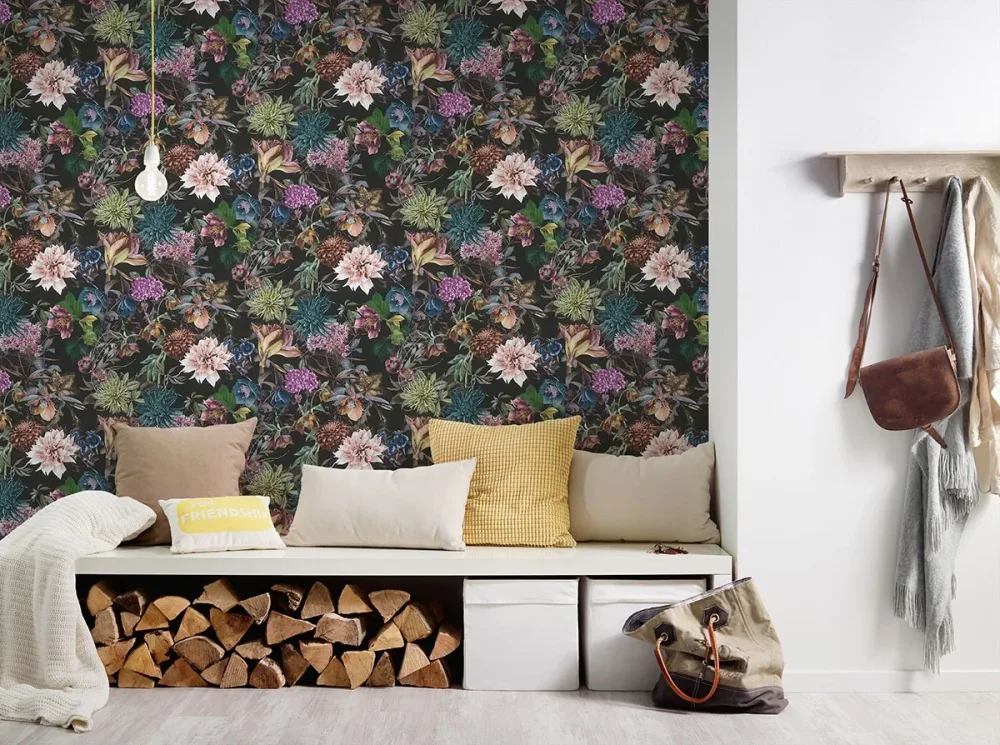 A.S. Création Dream Flowery 38175-7 Tapet Svart/Multi